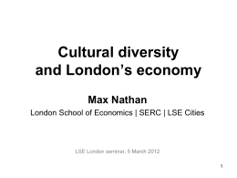 Cultural diversity and innovation in London: Evidence from