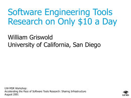 Software Engineering Tools Research on Only $10 a Day