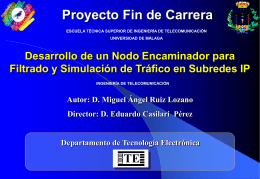 Proyecto Fin de Carrera