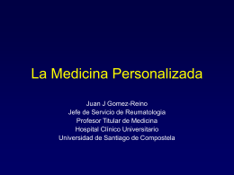 Diapositiva 1 - Instituto Roche, Medicina Individualizada