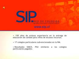 SIP. RED DE COLEGIOS