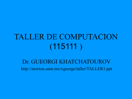 TALLER DE COMPUTACION (115111 )