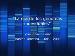 La era de los genomas individuales”