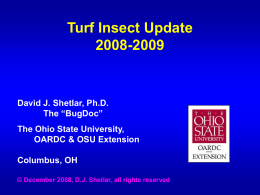 Ornamentals Insect and Mite Update – 2000-2001