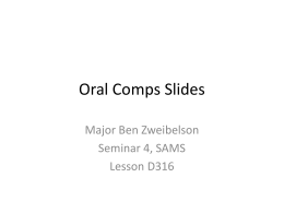 Oral Comps Slides