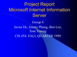 Internet Information Server - California State University