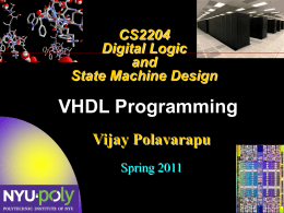 VHDL Constructs - NYU Polytechnic School of Engineering