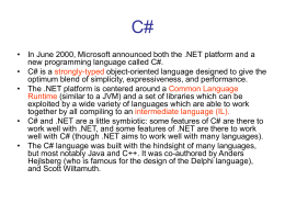 A Comparative Overview of C#
