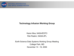 Technology Infusion Working Group