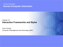 14-Interaction Frameworks & Styles