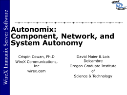 Autonomix - Tolerant Systems