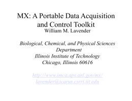 MX: A Portable Data Acquisition and Control Toolkit