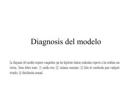 Diagnosis del modelo