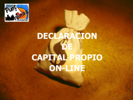 DECLARACION DE CAPITAL PROPIO ON-LINE