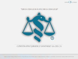 LEY GENERAL DE SALUD - Corporativo Juridico Sanitario