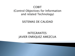 Diapositiva 1 - cobit71it | COBIT