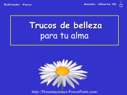 TRUCOS DE BELLEZA - Presentaciones Power Point