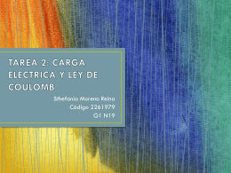TAREA 2: CARGA ELECTRICA Y LEY DE COULOMB