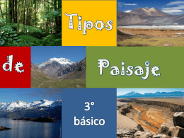 Tipos de paisajes - Nueva base curricular mineduc