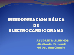 INTERPRETACION BASICA DE ELECTROCARDIOGRAMA