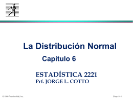 Chap. 8: The Normal Distribution