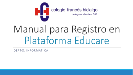 Manual para Registro en Plataforma Educare