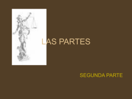 LAS PARTES - Derecho-Semestre III | Universidad