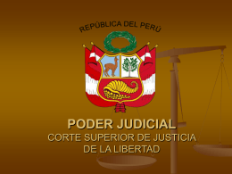 PODER JUDICIAL CORTE SUPERIOR DE JUSTICIA DE LA …
