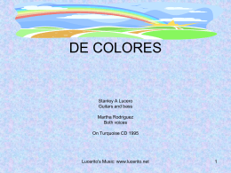 DE COLORES - Lucerito's Music