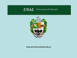 Diapositiva 1 - USAL Servicios