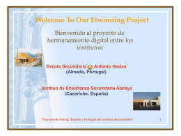 Welcome To Our Etwinning Project