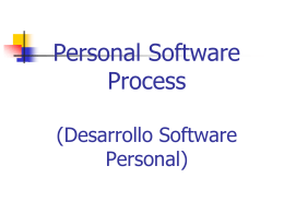Desarrollo Software Personal