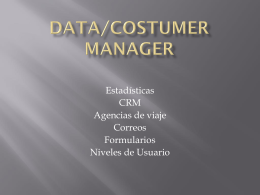Data/Costumer Manager