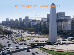 Mi tiempo en Buenos Aires Alex Selig Spanish 204 APPLES