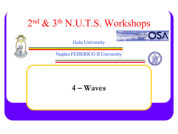 4- Waves - Istituto Nazionale di Fisica Nucleare
