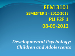 FEM 3101 (Sem Pertama 2011