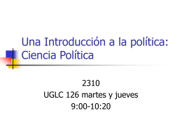 Una Introduccion a la politica: Ciencia Politica