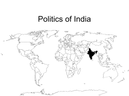 Politics of India - University of Mississippi