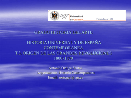 ORIGEN DE LAS GRANDES REVOLUCIONES 1800-1870