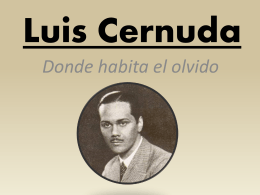 Luis Cernuda - Inicio