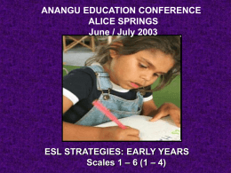 Strategies Early years scales1-4
