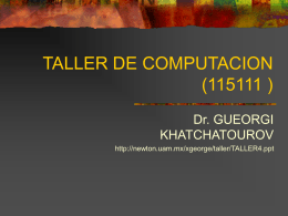 TALLER DE COMPUTACION (115111 )