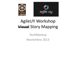 AgileUY Workshop Visual Story Mapping