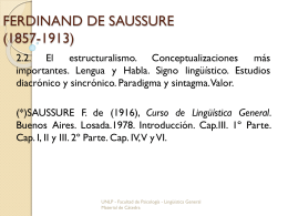 FERDINAND DE SAUSSURE (1857