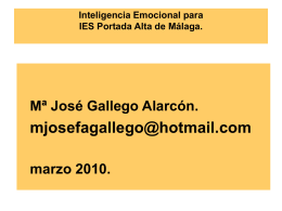 Inteligencia Emocional para Colegio de Madrid.