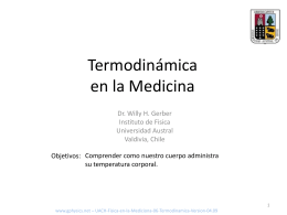 Termodinamica en la Medicina