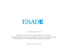 Diapositiva 1 - ESADE Business & Law School
