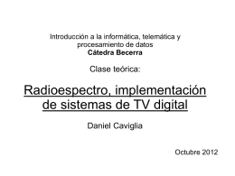 Radioespectro, TV digital