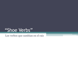 Shoe Verbs”