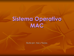 Sistema Operativo MAC - jaimeferran4informatica